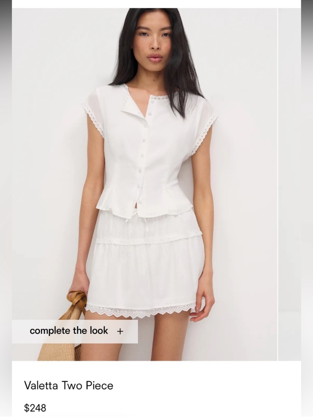Reformation Valetta Two Piece Set - Top Only